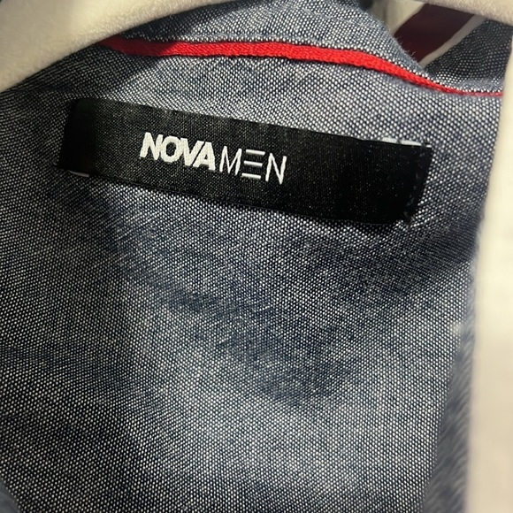 Nova Men Button Down Shirt Stripes - Picture 4 of 5